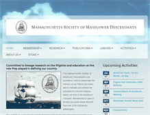 Tablet Screenshot of massmayflower.org